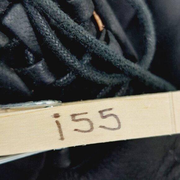 Nina Black Leather Pointed Toe Lace Up Wedge Ankle Boots I55 - Picture 13 of 13